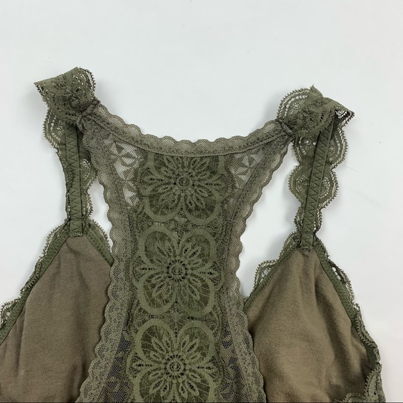 Aerie Green Lace Bra Medium - Picture 8 of 9